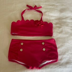 Janie and Jack Rosette Swimsuit 4T